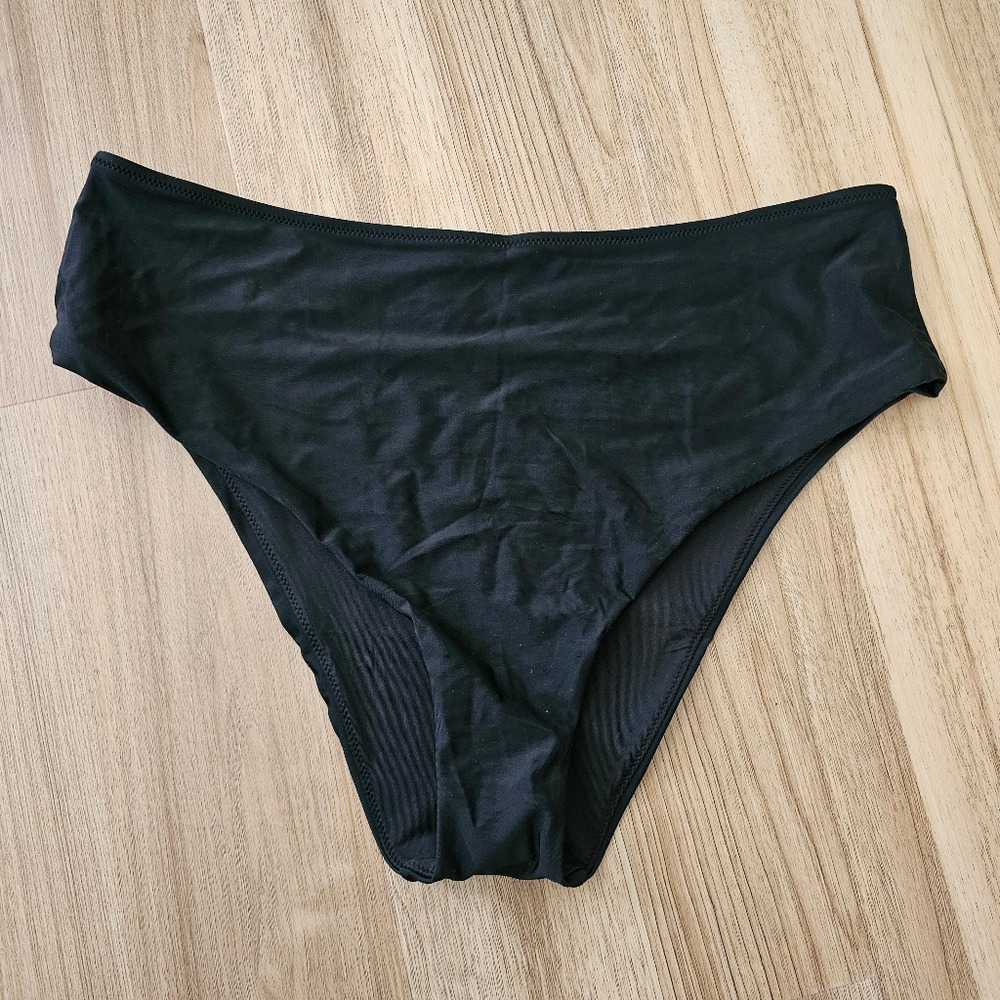 Aerie‎ | Black Cheeky Style Bikini Bottoms NWT Size XXL